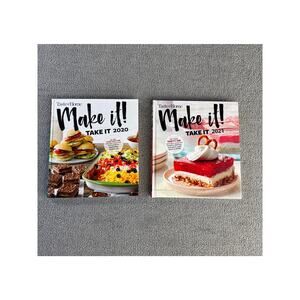 Taste of Home Cookbook Make It! Take It Lot of 2 Potluck, Picnic, BBQ, Holiday